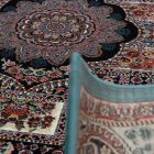 Perský koberec modrý TABRIZ 160x230 luxusní koberec do obýváku