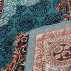 Perský koberec modrý TABRIZ 160x230 luxusní koberec do obýváku