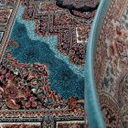 Perský koberec modrý Tabriz 80x120 prémiový koberec do obýváku a ložnice