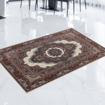Perský koberec béžový Tabriz 80x120 prémiový koberec do obýváku a ložnice