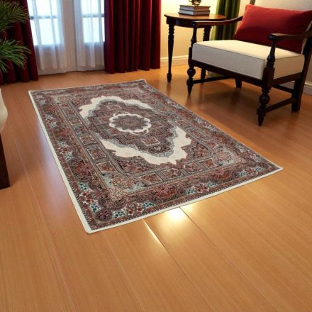Perský koberec béžový Tabriz 80x120 prémiový koberec do obýváku a ložnice