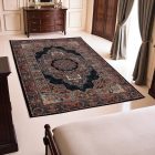 Luxusní akrylový koberec se vzorem Tabriz - tmavě modrý 140x200