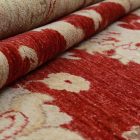 Ziegler vlněný koberec červený-béžový 202x293 koberec do obýváku