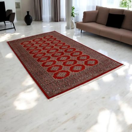 Orientální koberec vínový Bokhara 259x156 ručně vázaný koberec