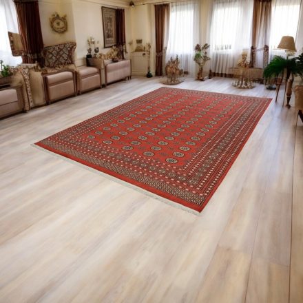 Velký koberec vínový Buchara 244x336 ručně vázaný pákistánský koberec do obýváku