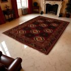 Afghánský koberec barna Kargai 200x296 ručně vázaný orientální koberec