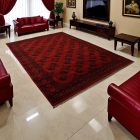 Orientální koberec vínový Ersari 253x343 ručně vázaný afghánský koberec