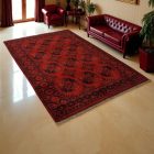 Orientální koberec vínový Ersari 205x295 ručně vázaný afghánský koberec