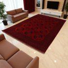 Orientální koberec vínový Ersari 202x293 ručně vázaný afghánský koberec