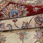 Ziegler vlněný koberec béžový-bordó 149x206 koberec do obýváku