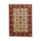 Ziegler vlněný koberec béžový-bordó 149x204 koberec do obýváku