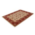 Ziegler vlněný koberec béžový-bordó 149x204 koberec do obýváku