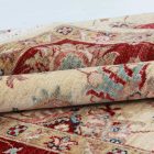 Ziegler vlněný koberec béžový-bordó 167x235 koberec do obýváku