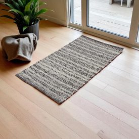 Tkaný koberec Rustic 70x130 hustý vlněný koberec