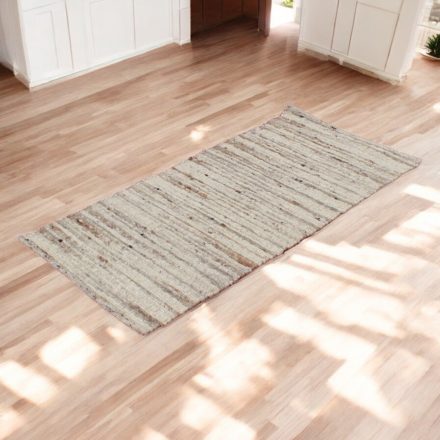 Hustý vlněný koberec Rustic 70x140 šedý koberec