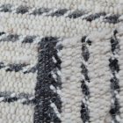 Moderní vlněný koberec Rustic 70x140 šedý koberec