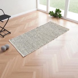 Tkaný koberec Rustic 70x144 hustý vlněný koberec