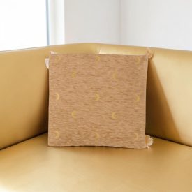   Dekorační polštář béžový 45x45 cm – Sen v měsíčním svitu