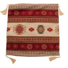 Dekorační polštář bordó 45x45 cm – Nomádské pruhy