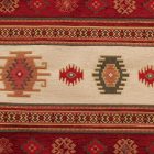 Dekorační polštář bordó 45x45 cm – Nomádské pruhy