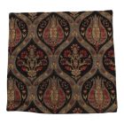 Dekorační polštář černý 45x45 cm – Půlnoční orientální zahrada