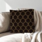 Dekorační polštář černý 45x45 cm – Ebenový ornament