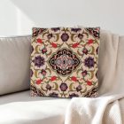 Dekorační polštář krémový 45x45 cm – Safírový tulipán