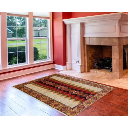 Klasický koberec béžový 150x225 polyesterový koberec