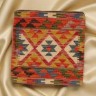 Afghánský povlak na polštář Kilim 45x45 ručně tkaný polštář