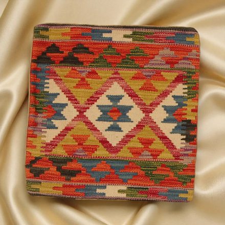 Afghánský povlak na polštář Kilim 45x45 ručně tkaný polštář