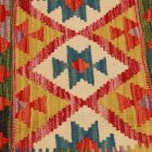 Afghánský povlak na polštář Kilim 45x45 ručně tkaný polštář
