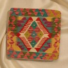Ručně tkaný povlak na polštář 45x45 Dekorační polštář Kilim