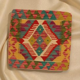   Ručně tkaný povlak na polštář 45x45 Dekorační polštář Kilim
