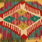 Ručně tkaný povlak na polštář 45x45 Dekorační polštář Kilim