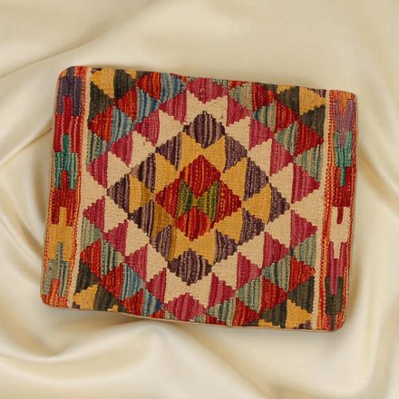Afghánský povlak na polštář Kilim 45x45 ručně tkaný polštář