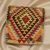 Afghánský povlak na polštář Kilim 45x45 ručně tkaný polštář