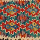 Afghánský povlak na polštář Kilim 45x45 ručně tkaný polštář