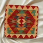 Afghánský povlak na polštář Kilim 45x45 ručně tkaný polštář
