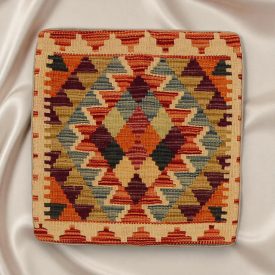   Afghánský povlak na polštář Kilim 45x45 ručně tkaný polštář