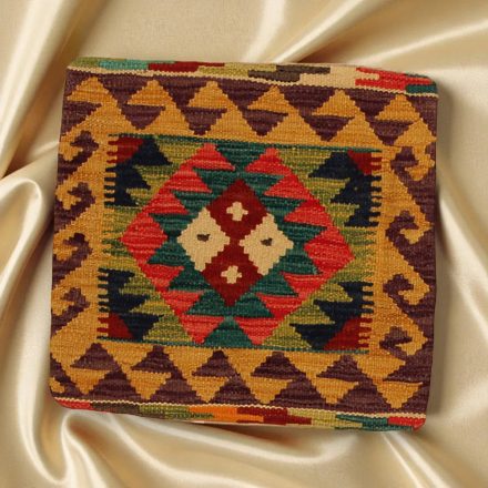 Afghánský povlak na polštář Kilim 45x45 ručně tkaný polštář