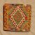 Afghánský povlak na polštář Kilim 45x45 ručně tkaný polštář