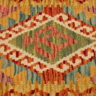 Afghánský povlak na polštář Kilim 45x45 ručně tkaný polštář