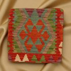 Afghánský povlak na polštář Kilim 45x45 ručně tkaný polštář