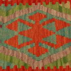 Afghánský povlak na polštář Kilim 45x45 ručně tkaný polštář