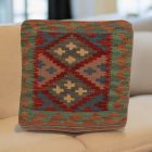 Ručně tkaný povlak na polštář Kilim 45x45 afghánský dekorační polštář