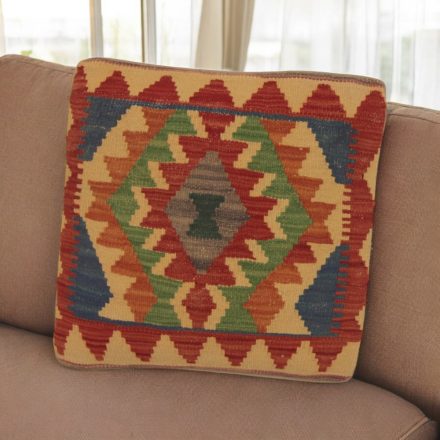 Ručně tkaný povlak na polštář 45x45 Dekorační polštář Kilim