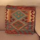Ručně tkaný povlak na polštář 45x45 Dekorační polštář Kilim