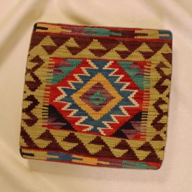   Ručně tkaný povlak na polštář 45x45 Dekorační polštář Kilim