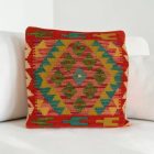 Afghánský povlak na polštář Kilim 40x40 ručně tkaný polštář