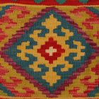 Afghánský povlak na polštář Kilim 40x40 ručně tkaný polštář